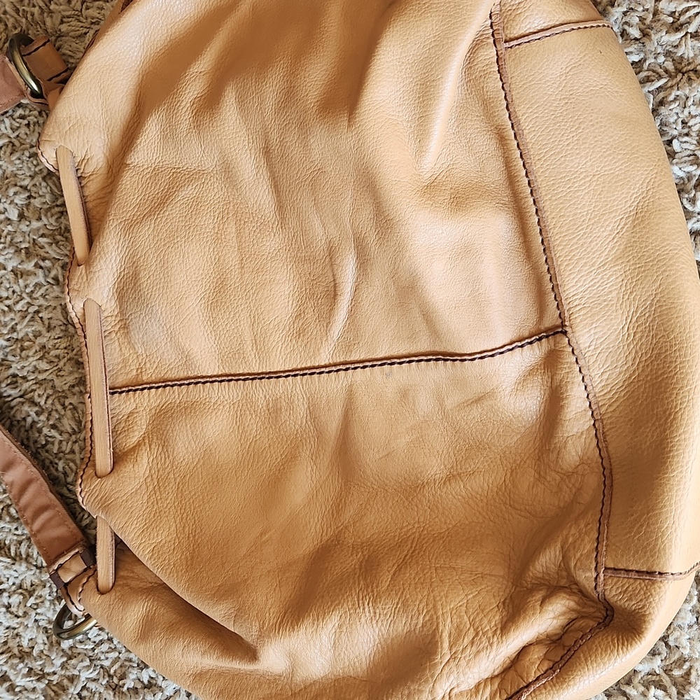 Lucky Brand Tan Leather Shoulder Bag - Picture 2 of 16